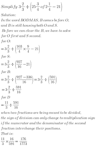 Solution to Example 1...Fractions