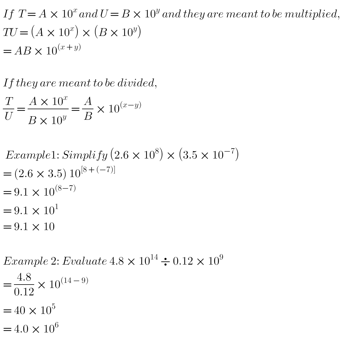 Standard form in mathematics